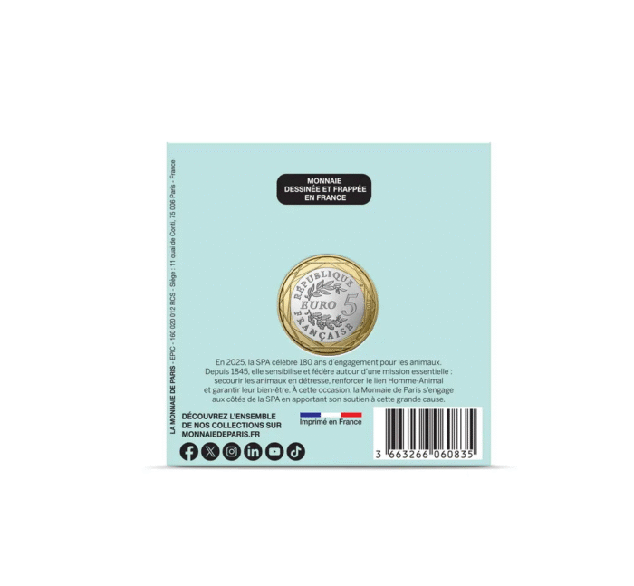 5 euroa Ranska 2025 - Lempieläimet: Kissat - Image 2