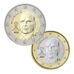 Kolikkosetti Monacon 2 ja 1 euron 2025 UNC tavallinen kolikko