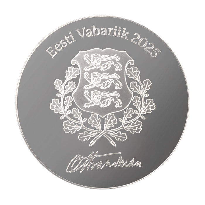 Hopeakolikko €15 Viro 2025 – Otto Strandman - Image 2