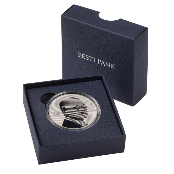 Hopeakolikko €15 Viro 2025 – Otto Strandman - Image 3