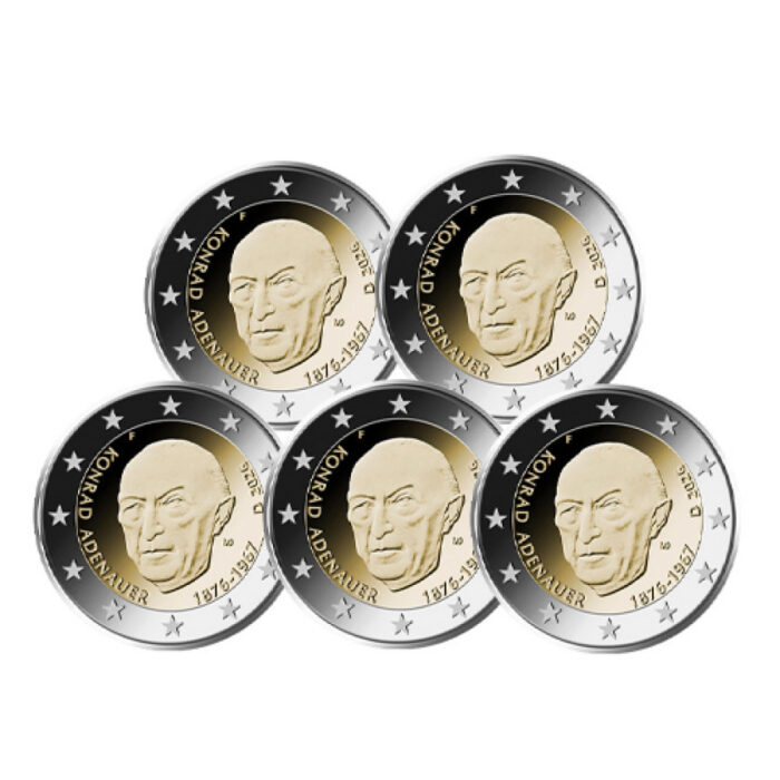 2 euroa Saksa 2026 – Konrad Adenauer (ADFGJ) - Image 1