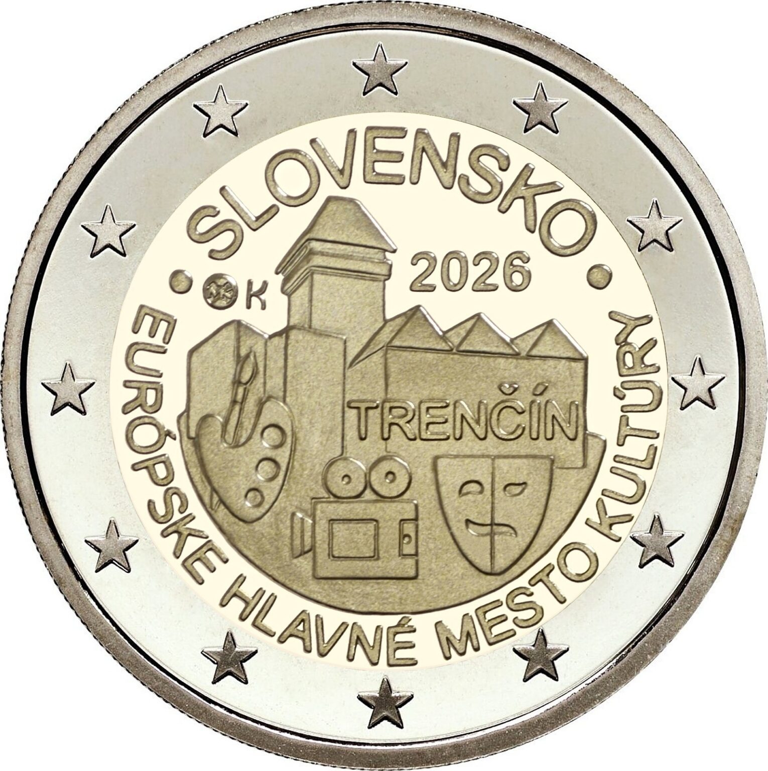 2 euro Slovacchia 2026 - Trencin FDC - Coin24