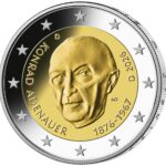 2 eurot Saksamaa 2026 – Konrad Adenauer (juhuslik täht)