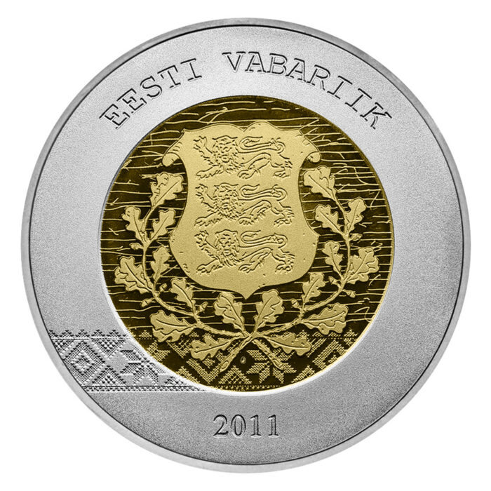 Kultainen ja hopeinen kolikko 20€ Viro 2011 - Liittyminen - Image 2