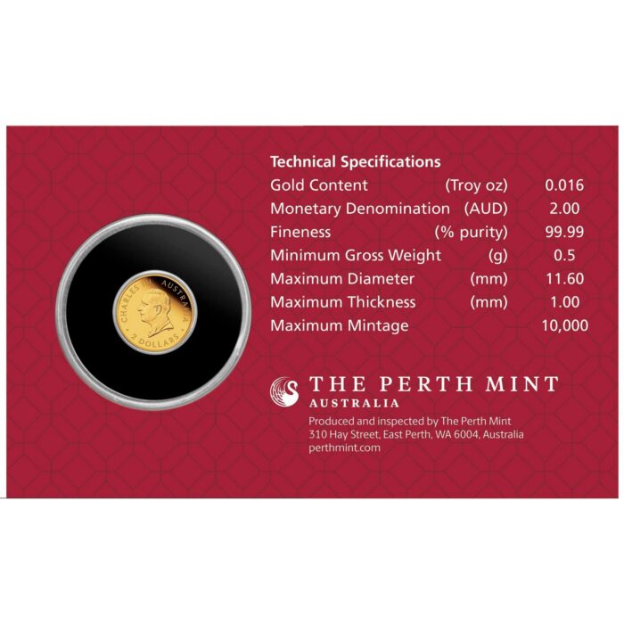 Kuldmünt $2 Austraalia 2026 - Hobuse aasta 0,5g Proof - Image 4
