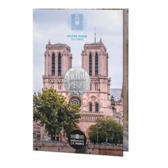 Серебряная монета 10 евро Франция 2025 - Собор Парижской Богоматери — изображение 2