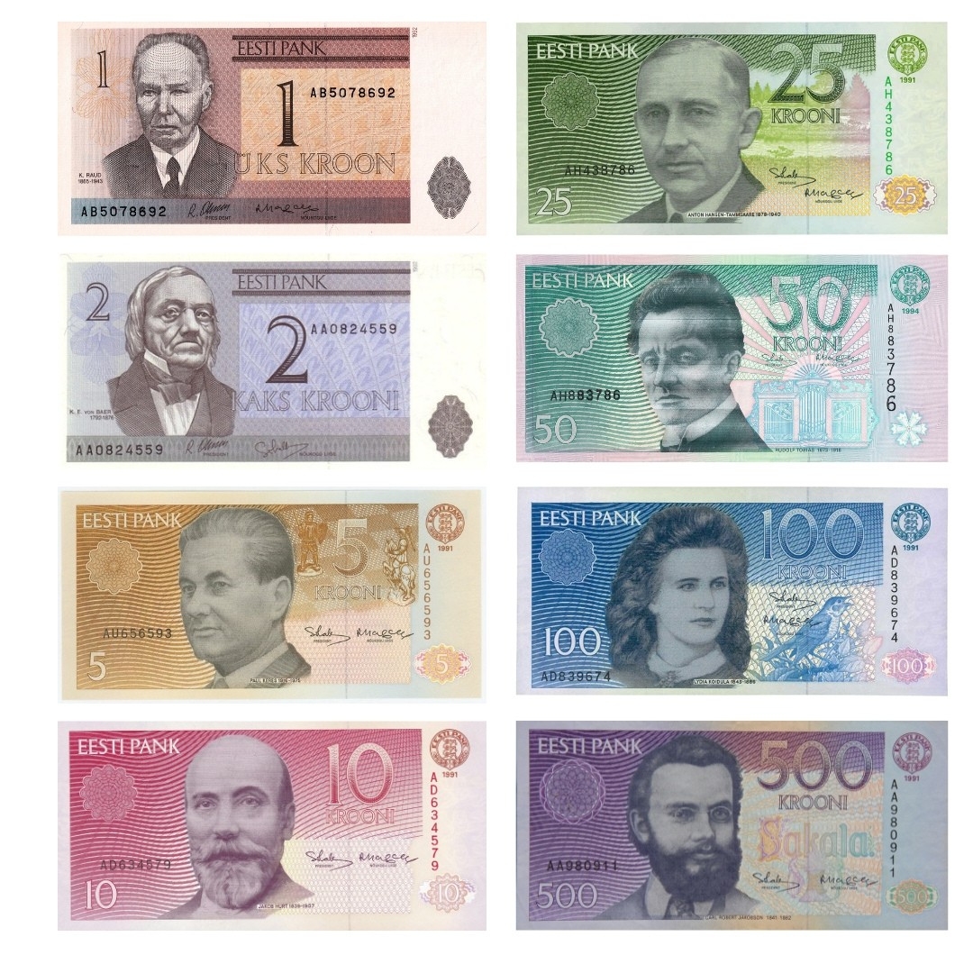 Untitled design (23) Serie de billetes de EEK 1991-1994 - Imagen 1