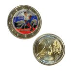 Värvitud münt 2 euro Slovakkia 2025 - Euroopa jäähoki meistrivõistlused