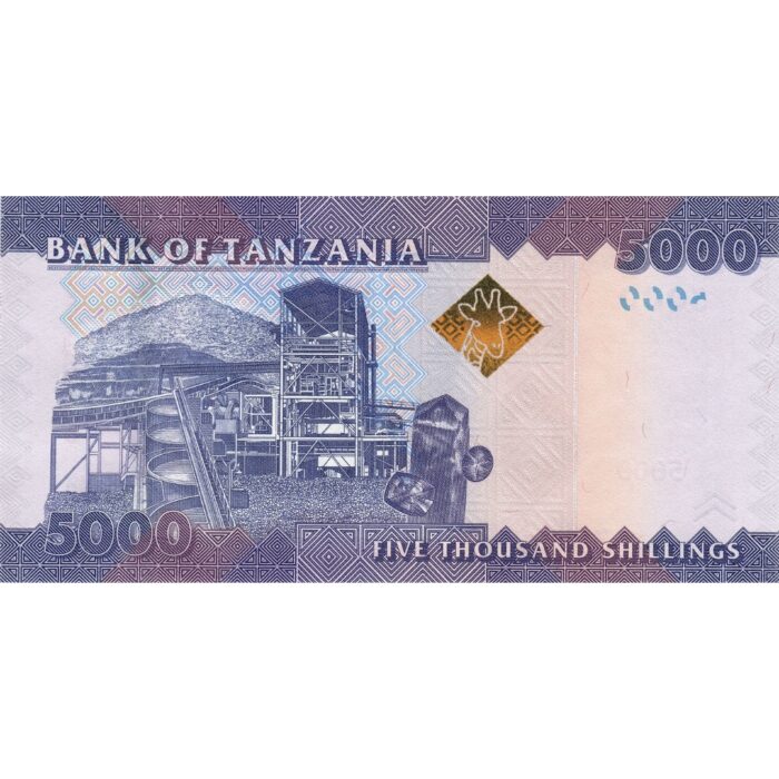 Paberraha 5000 šillingi Tansaania - Image 2
