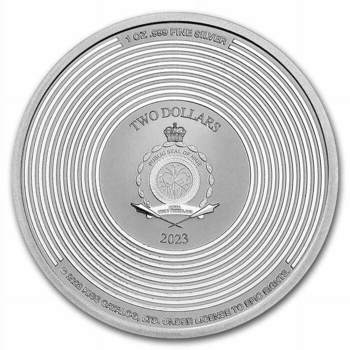 Hõbemünt $2 Niue 2023 - KISS 1oz BU - Image 2