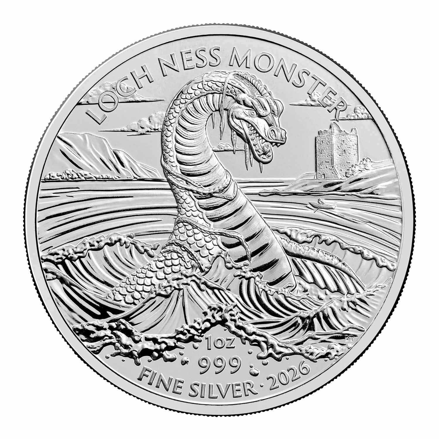 nessie Hõbemünt £2 Suurbritannia 2026 - Legendaarsed olendid: Loch Nessi koletis 1oz BU - Image 1