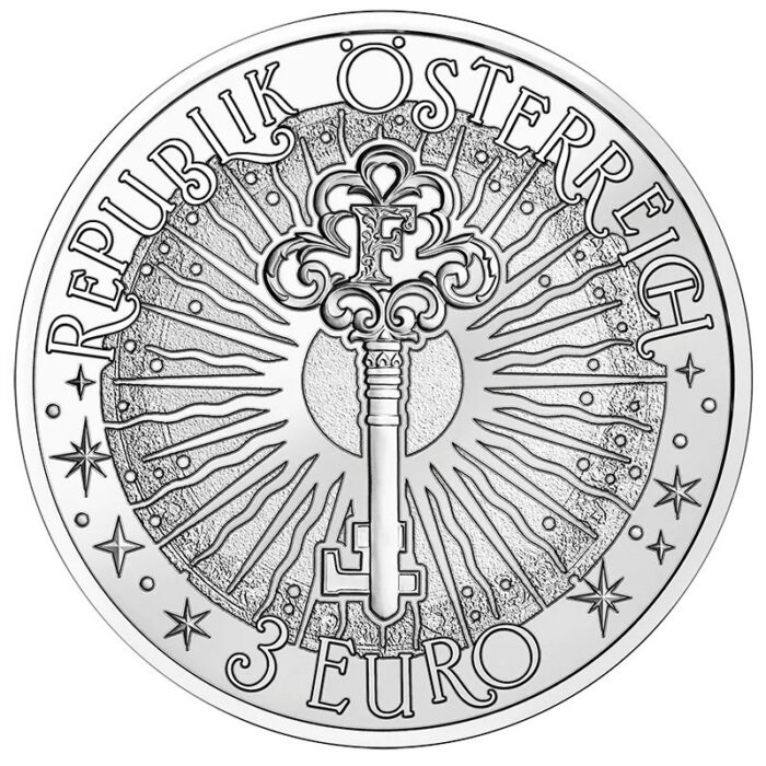 Värviline münt 3 euro Austria 2025 – Müstilised Olendid "Troll" - Image 2