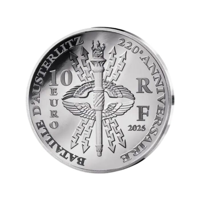Moneda de plata 10 euros Francia 2025 - 220 aniversario de la Batalla de Austerlitz<br> - Imagen 2
