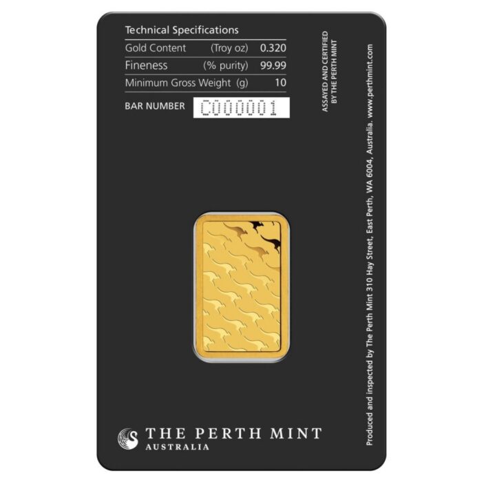 Gold bar 10 gram Australia - Kangaroo - Image 2