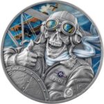 Moneta d'argento 5 Cedi Ghana 1 oz 2026 - Pilota: Memento Mori<br>