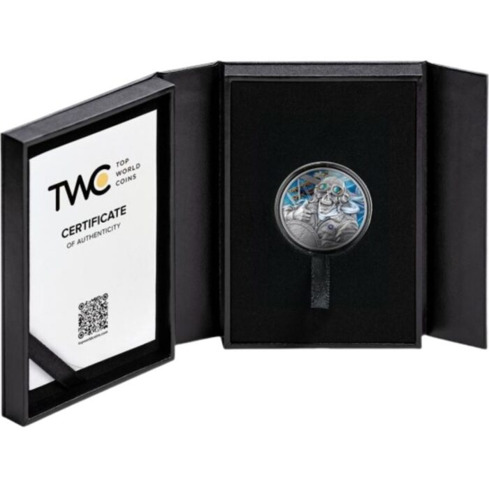 Moneta d'argento 5 Cedi Ghana 1 oz 2026 - Pilota: Memento Mori<br> - immagine 3