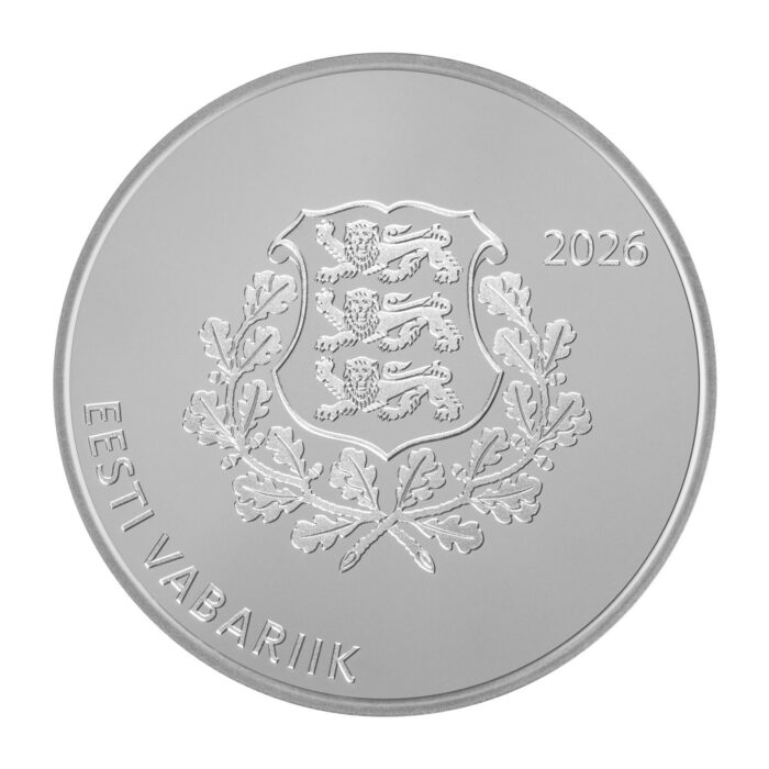 Moneda de plata 15 euros Estonia 2026 - Georg Lurich - Imagen 2