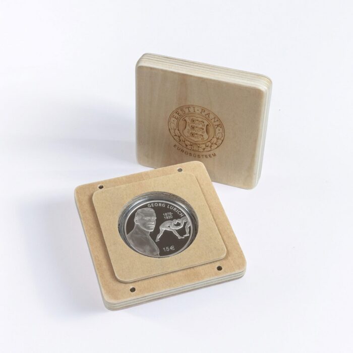 Moneda de plata 15 euros Estonia 2026 - Georg Lurich - Imagen 3