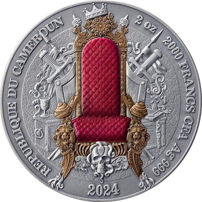 Moneda de plata 2000 francos Camerún 2024 - Legado de los Grandes Imperios: Imperio Otomano - Imagen 2