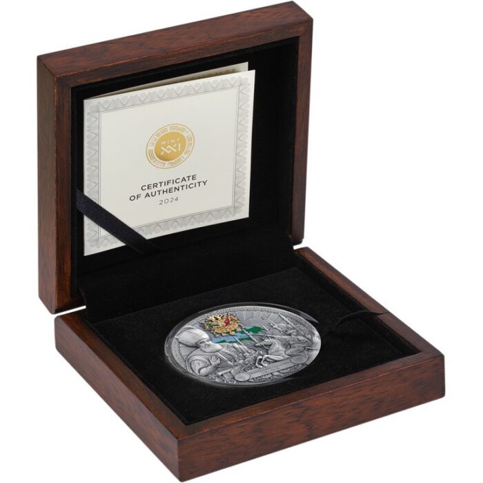 Moneda de plata 2000 francos Camerún 2024 - Legado de los Grandes Imperios: Imperio Otomano - Imagen 3