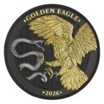 Moneda de plata dorada 5 euros Malta 2026 – Águila de oro