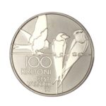 Platinum coin 100 kroons Estonia 2008 - 90th anniversary of the Republic of Estonia MS69
