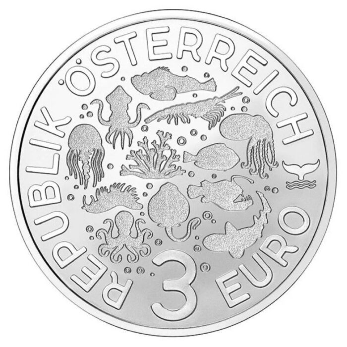 3 eurot Austria 2025 - Helendav mereelu "Skorpionkala" - Image 3