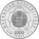 Hõbemünt 1000 tenge Kasahstan 2026 - 2026 FIFA jalgpalli maailmameistrivõistlused - Image 2