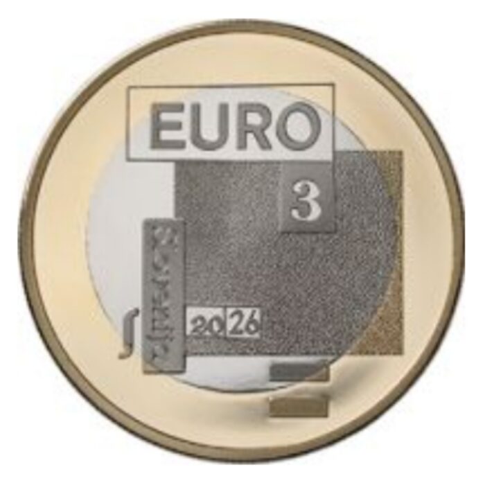 3 eurot Sloveenia 2026 – Srečko Kosovel - Image 2