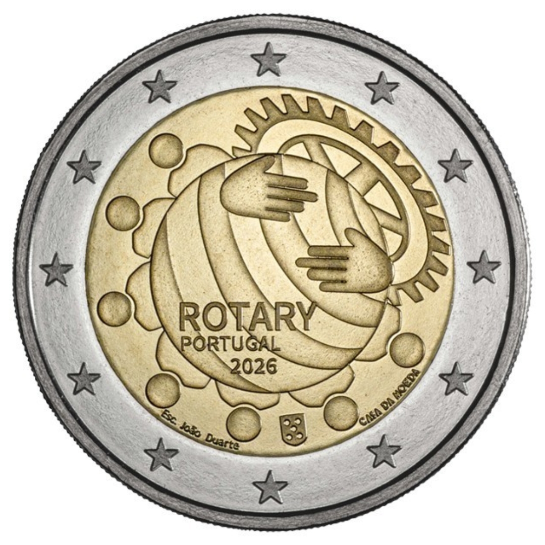 portugal26 (1) 2 eurot Portugal 2026 - Rotary Fondi 100. aastapäev Portugalis BU - Image 1