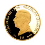 Kullatud Hõbemünt $5 Saalomoni Saared 2026 - Vana-Egiptus: Skarabeus - Image 3