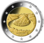 Rull 2 ​​eurot Saksamaa 2025- Saarland (juhuslik täht)