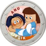 Цветная монета 2 евро Эстония 2026 - Сипсик (Ану)
