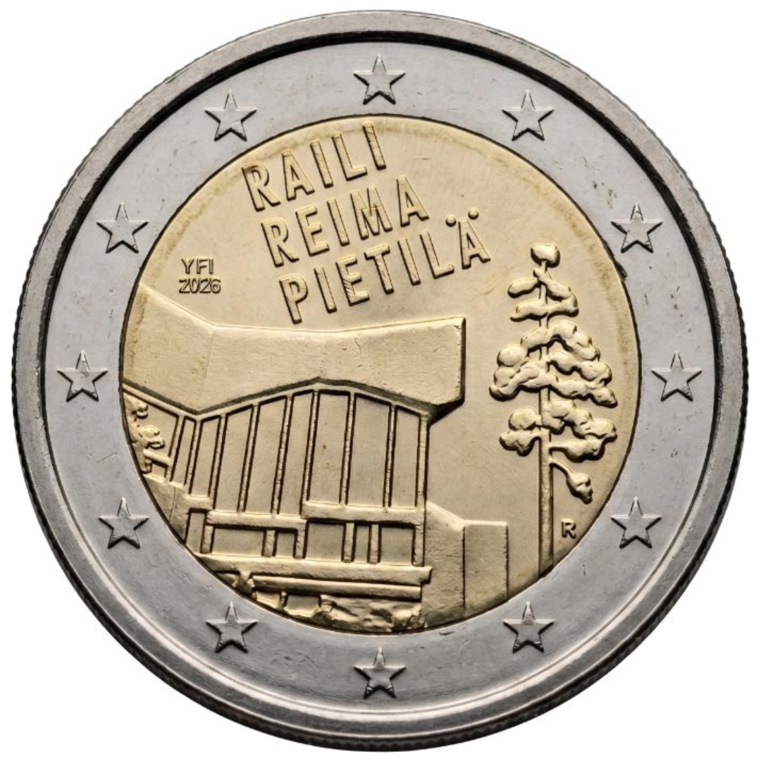 fin26 (1) 2 eurot Soome 2026 - Raili ja Reima Pietilä BU - Pilt 1
