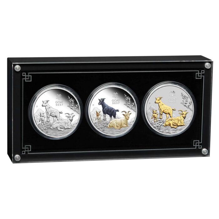 Silver Coin Set 1 AUD Australia 2027 - Year of the Goat PROOF - Image 3