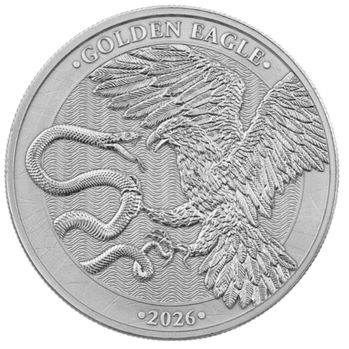Серебряная монета 2,5 евро Мальта 2026 - Золотой орел 1/2 oz BU — изображение 3