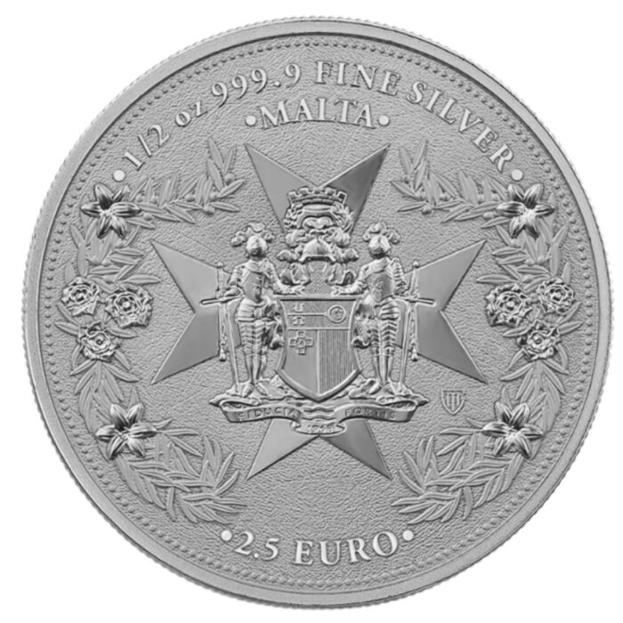 Серебряная монета 2,5 евро Мальта 2026 - Золотой орел 1/2 oz BU — изображение 4