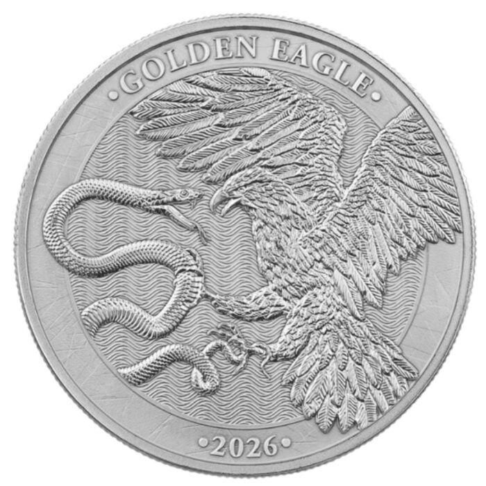 Moneda de plata 1,5 euros Malta 2026 - Águila Dorada 1/4 oz BU - Imagen 3