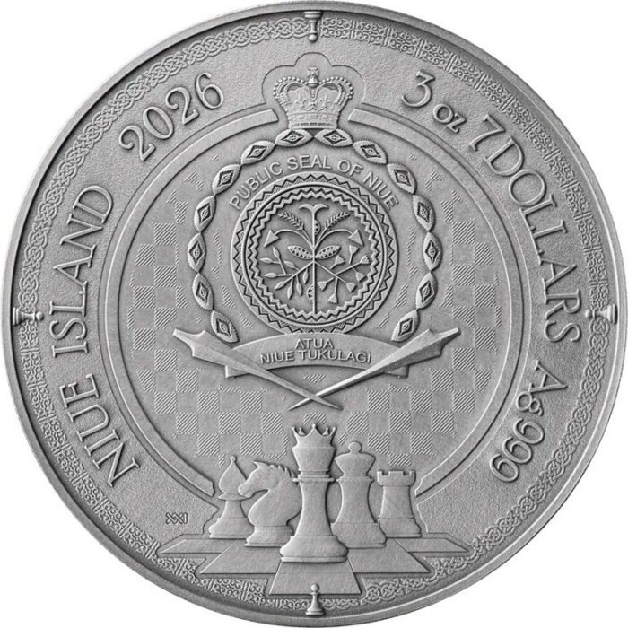 Hõbemünt Niue $7 2026– Lipugambiit - Pilt 2