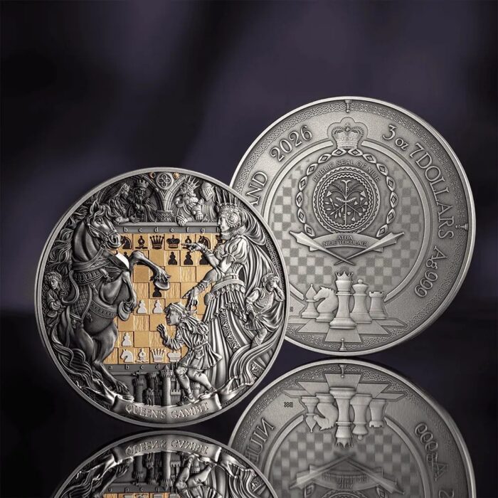 Hõbemünt Niue $7 2026– Lipugambiit - Pilt 3
