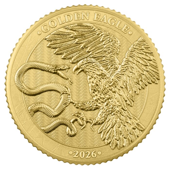 Moneda de oro 10 euros Malta 2026 - Águila Dorada 1/10 oz BU - Imagen 3