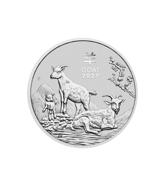 Silver Coin $1 Australia 2027 – Year of the Goat 1oz BU Roll - Image 2