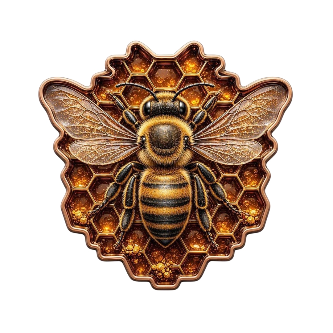copperbee Kuparimitali 2026 - Hunajamehiläinen 1 AVDP oz - Image 1