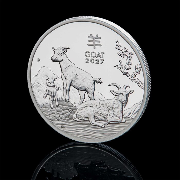 Silver Coin 1 AUD Australia 2027 - Year of the Goat 1 oz Proof - Image 4