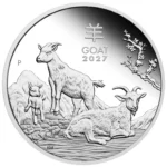 Silver Coin 1 AUD Australia 2027 - Year of the Goat 1 oz Proof - Image 2