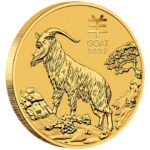 Moneda de oro $25 Australia 2027 - Año de la Cabra 1/4 oz BU