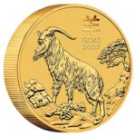 Moneda de oro $100 Australia 2027 - Año de la Cabra 1 oz BU