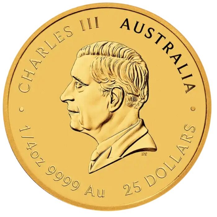 Moneda de oro $25 Australia 2027 - Año de la Cabra 1/4 oz BU - Imagen 2