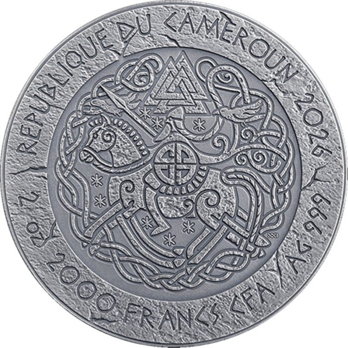 Hõbemünt 2000 franki Kamerun 2026 – Tee Valhallasse: Harald Hardrada - Pilt 2