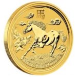 Kuldmünt 5 dollarit Austraalia 2014 - Hobuse aasta 1/20 oz BU
